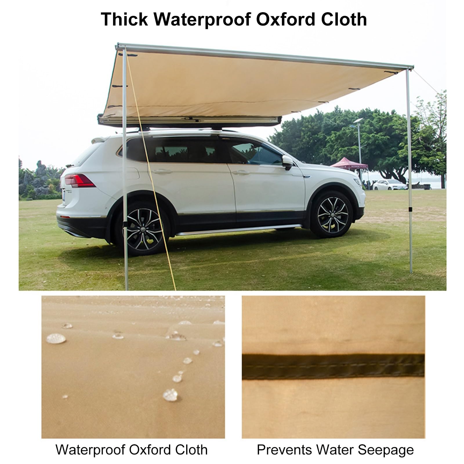 Amazon.co.jp: キャンピングカーテントオーニング、格納式オーニング